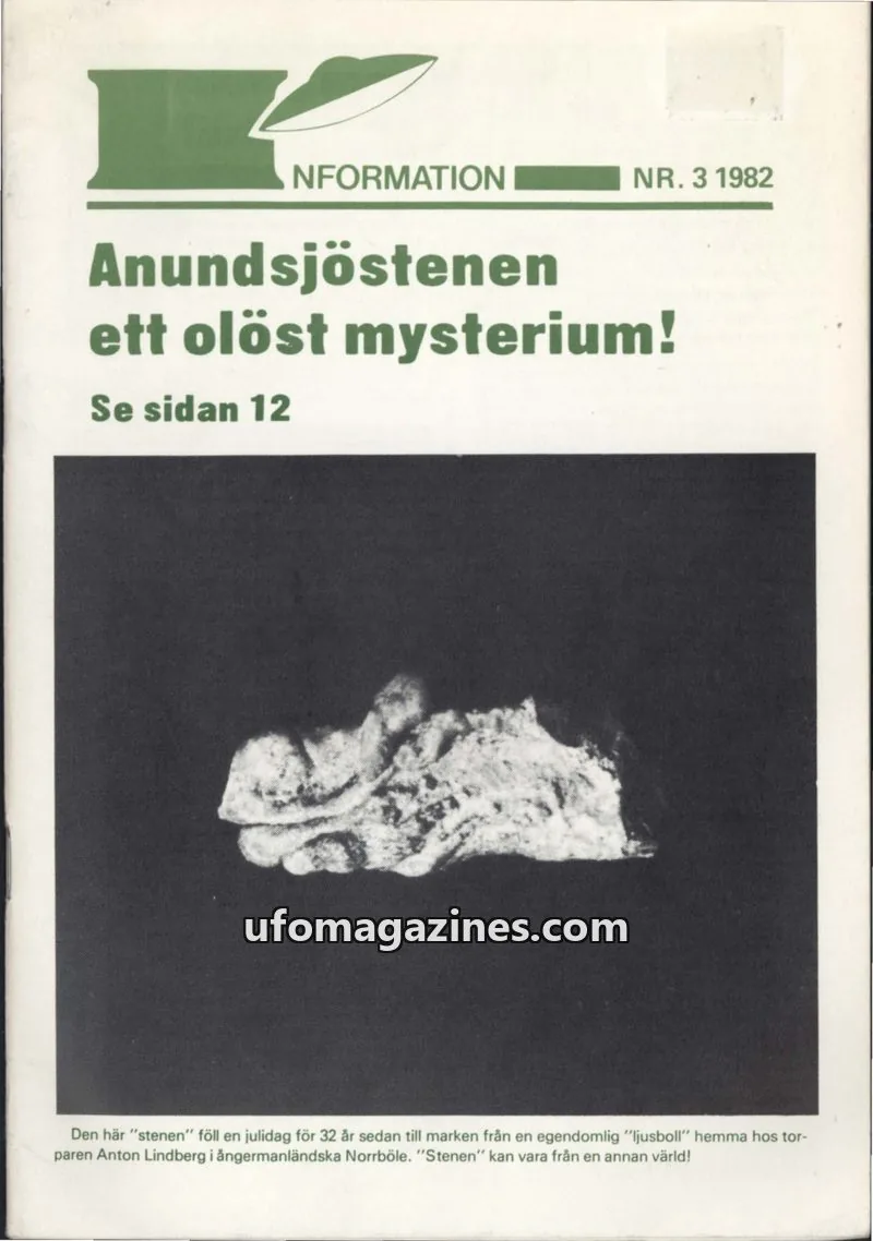 Cover of UFO Information issue 3: UFO-INFORMATION