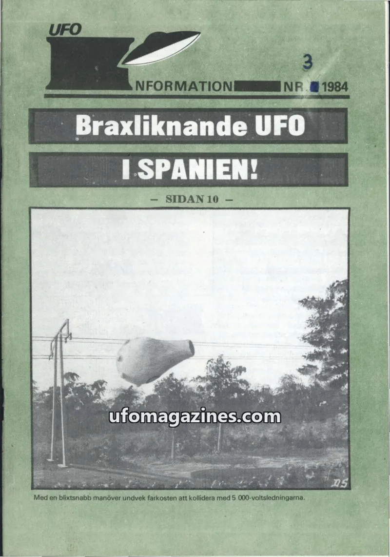 Cover of UFO Information issue 3: UFO INFORMATION