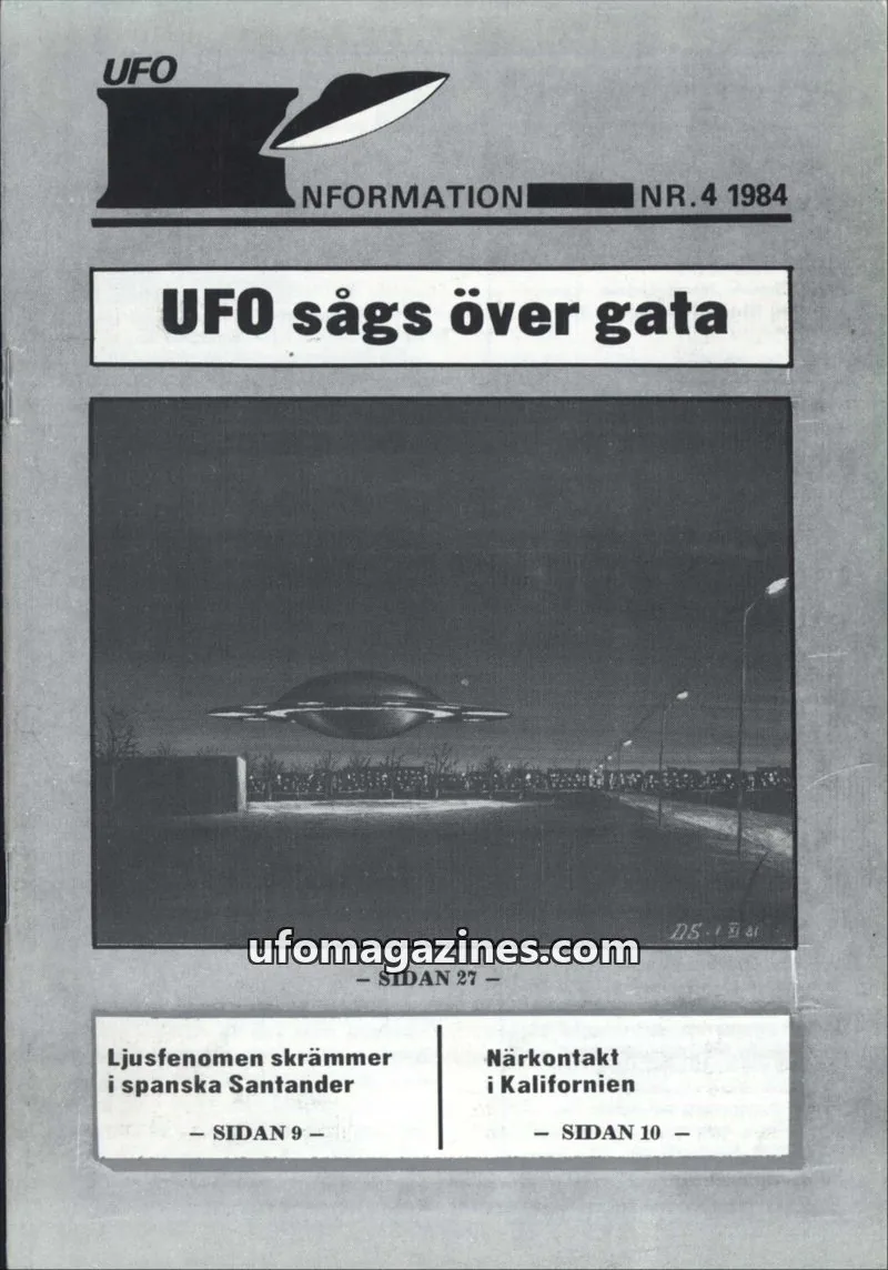 Cover of UFO Information issue NR.4 1984: UFO INFORMATION
