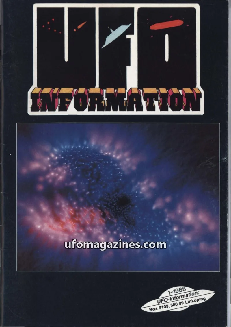 Cover of UFO Information issue 1-1988: UFO INFORMATION