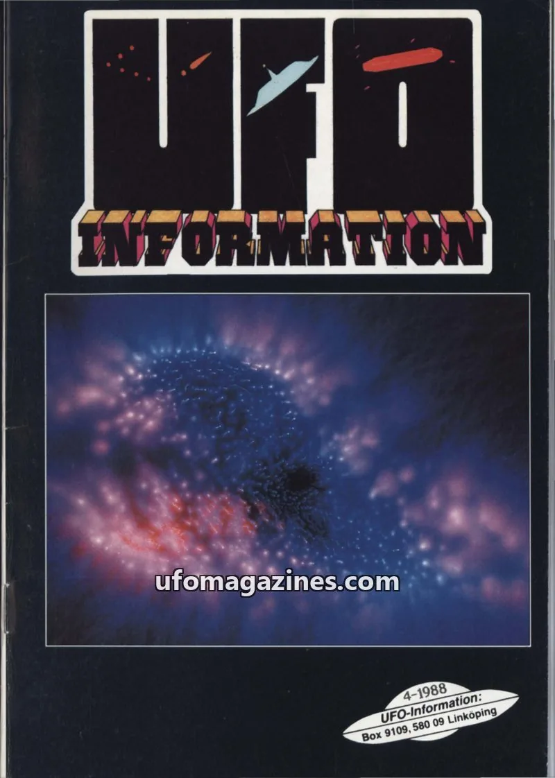 Cover of UFO Information issue 4-1988: UFO INFORMATION