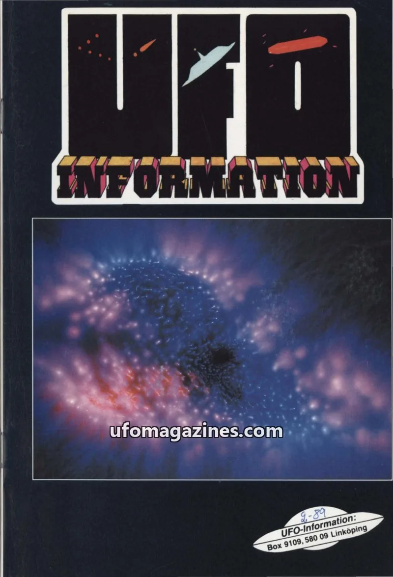 Cover of UFO Information issue 2-1989: UFO INFORMATION