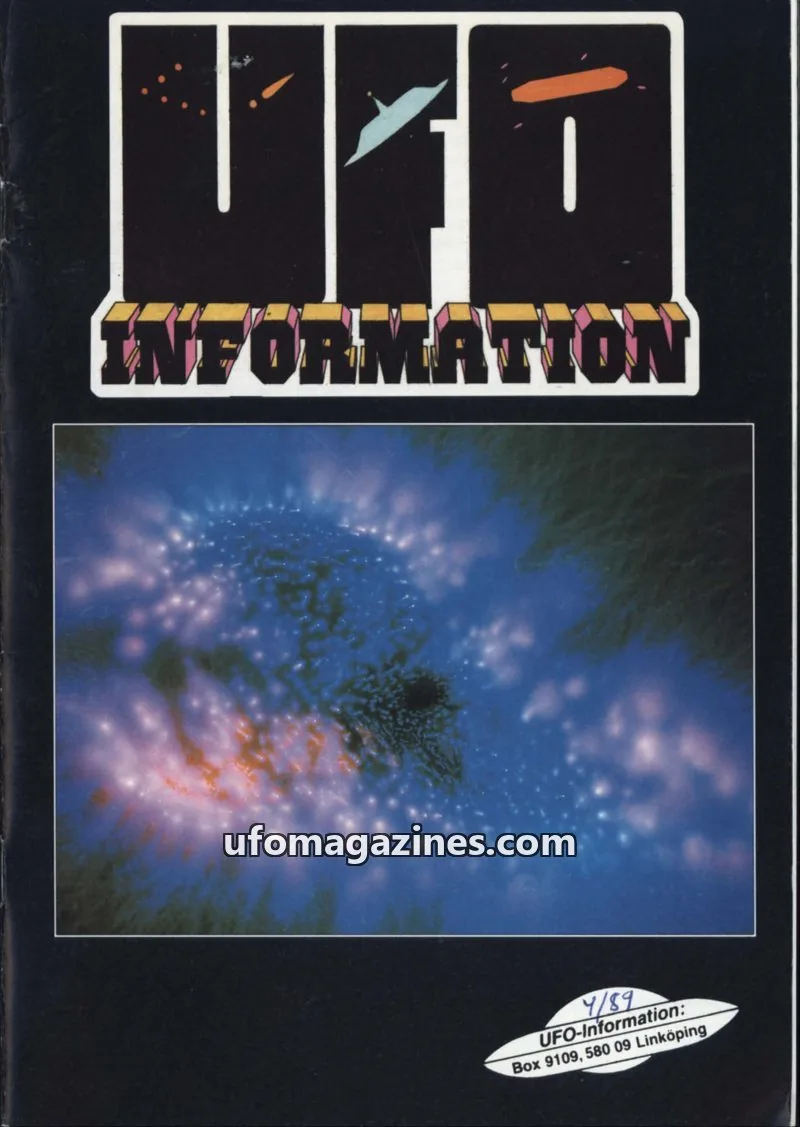 Cover of UFO Information issue 4-1989: UFO-INFORMATION
