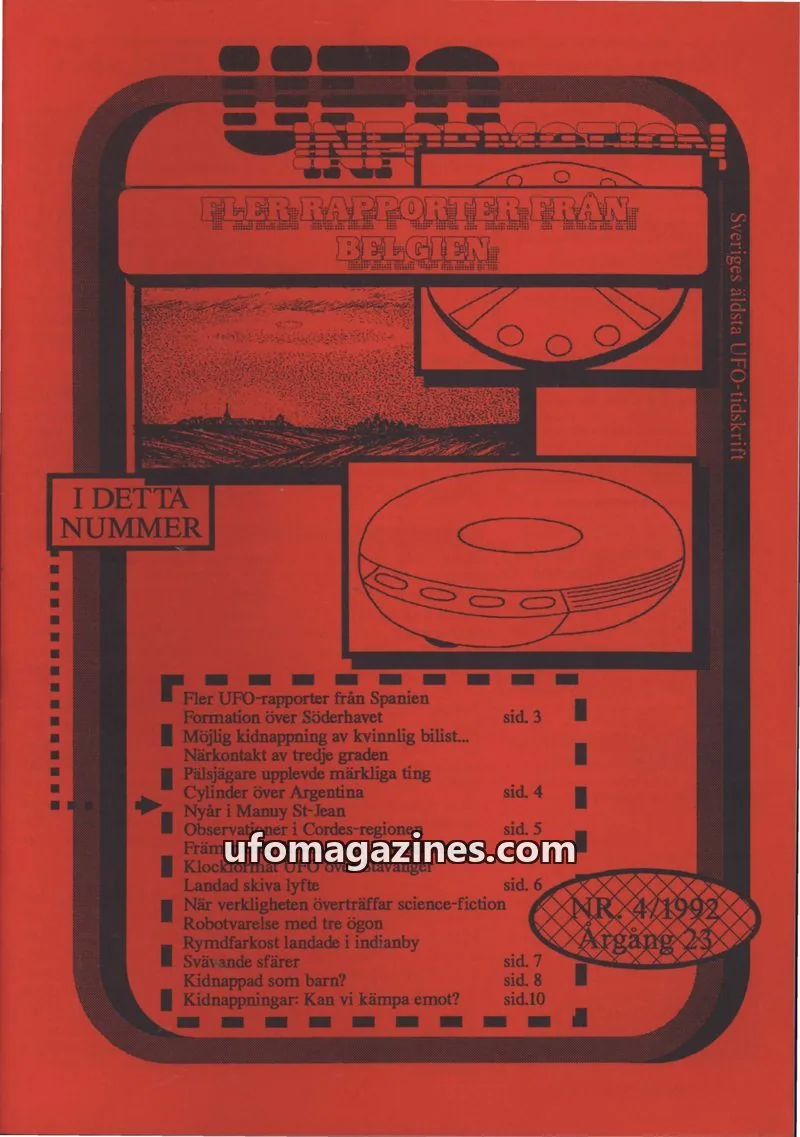 Cover of UFO Information issue 4: UFO-Information