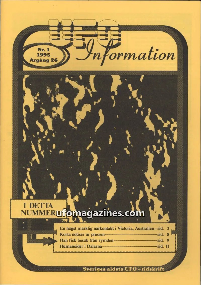 Cover of UFO Information issue 1: Information