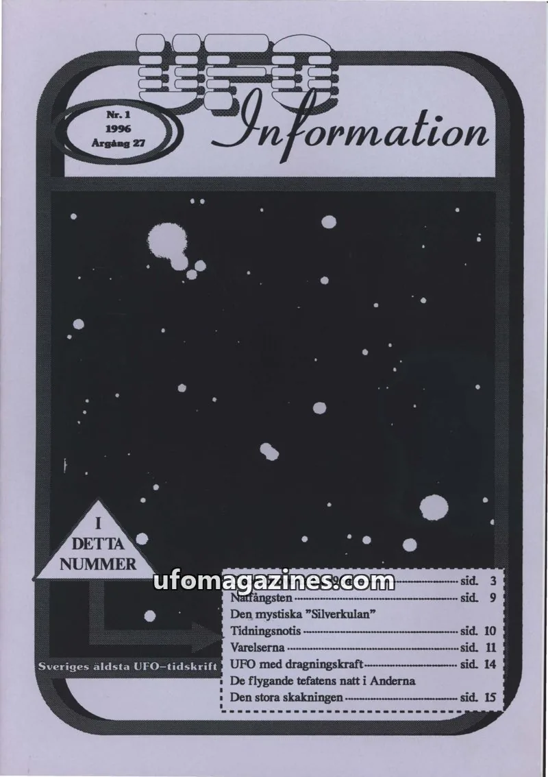 Cover of UFO Information issue 1: Information