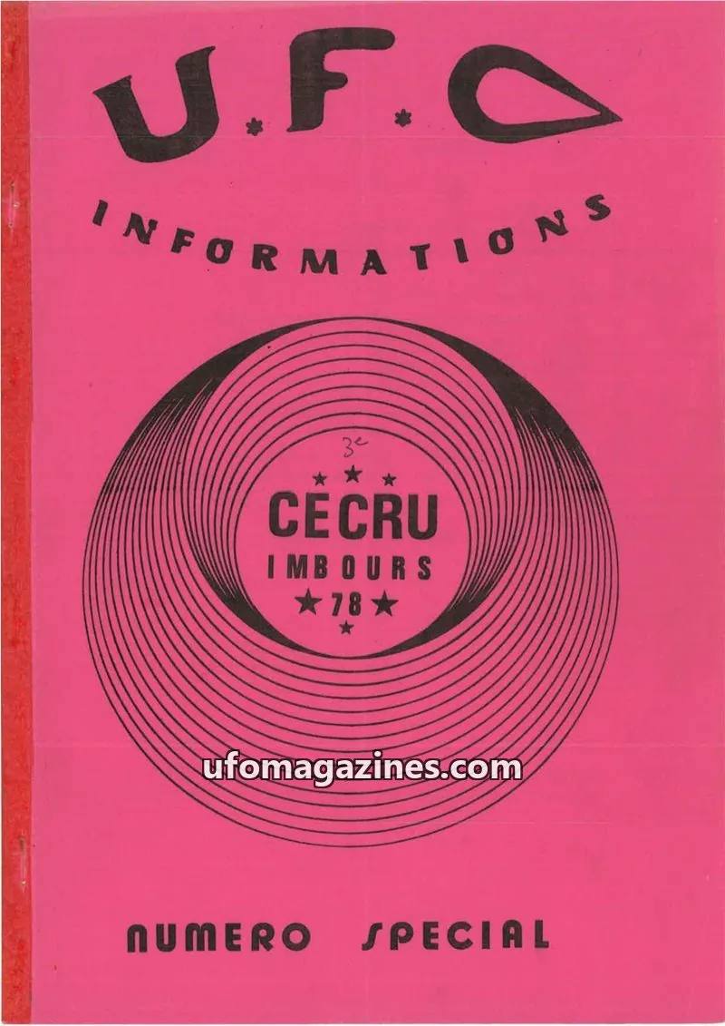 Cover of UFO Informations issue NUMERO SPECIAL: U.F.O. INFORMATIONS