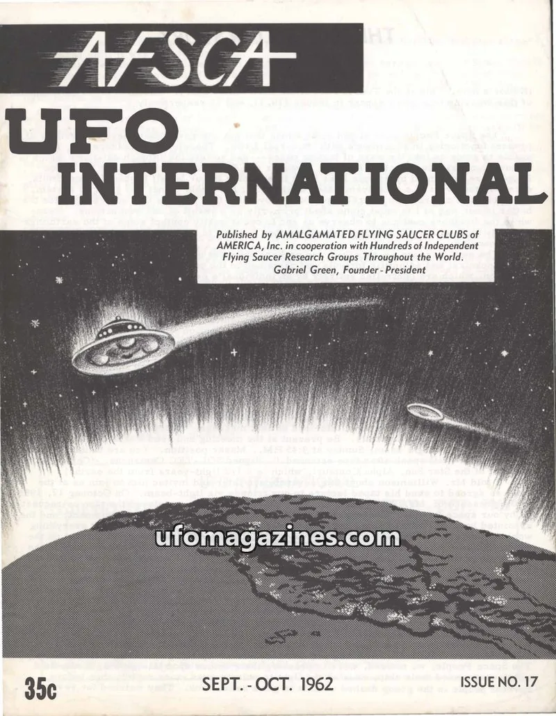 Cover of UFO International (Gabriel Green) issue 17: UFO INTERNATIONAL