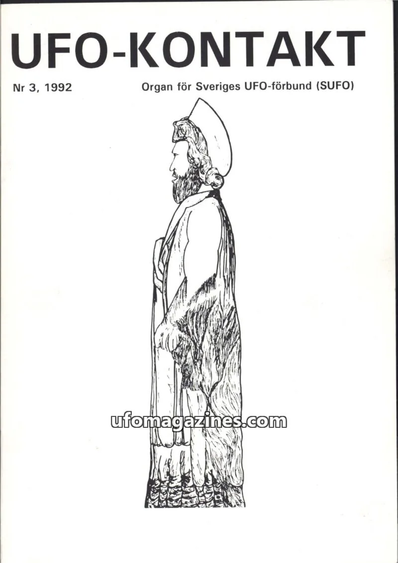 Cover of UFO Kontakt (Sune Hjorth) issue 3: UFO-KONTAKT