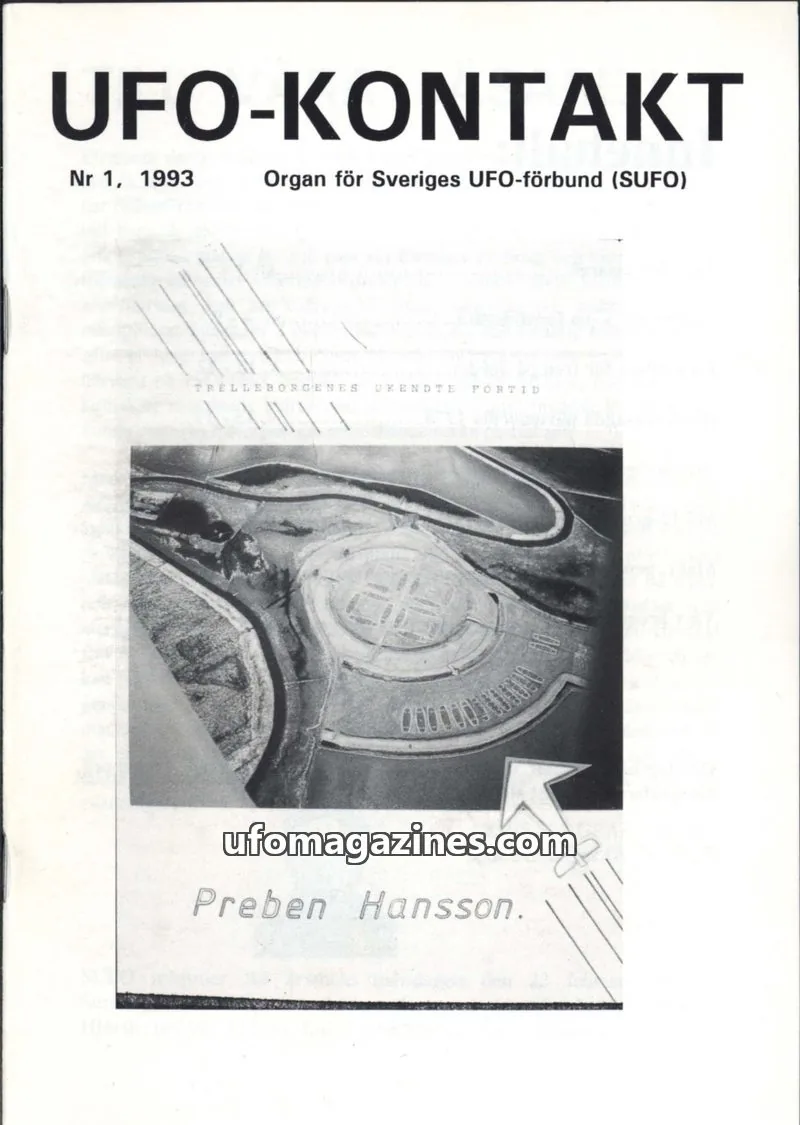 Cover of UFO Kontakt (Sune Hjorth) issue 1: UFO-KONTAKT