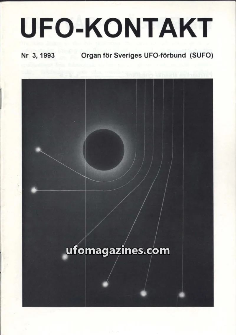 Cover of UFO Kontakt (Sune Hjorth) issue 3: UFO-KONTAKT