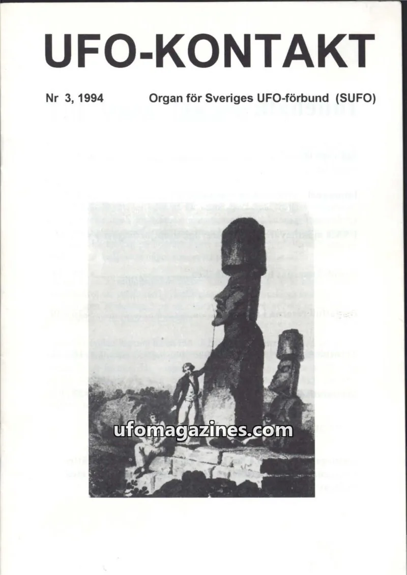Cover of UFO Kontakt (Sune Hjorth) issue 3: UFO-KONTAKT