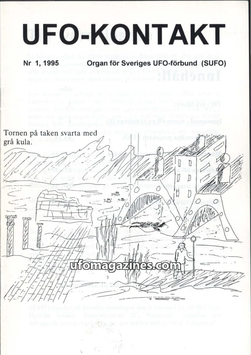Cover of UFO Kontakt (Sune Hjorth) issue 1: UFO-KONTAKT