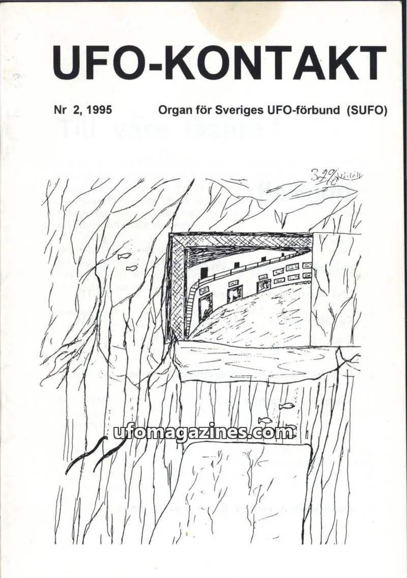 Cover of UFO Kontakt (Sune Hjorth) issue 2: UFO-KONTAKT
