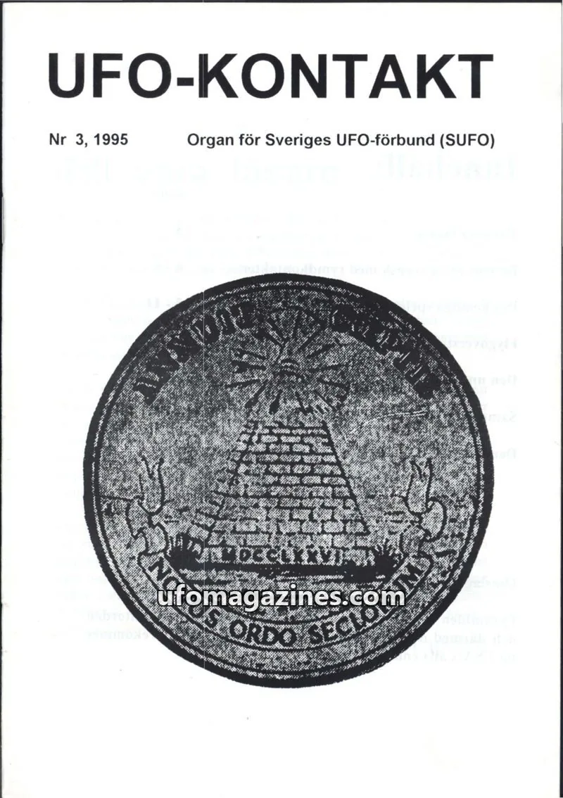 Cover of UFO Kontakt (Sune Hjorth) issue 3: UFO-KONTAKT