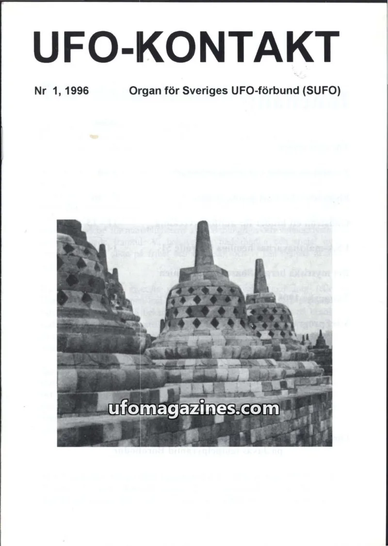 Cover of UFO Kontakt (Sune Hjorth) issue 1: UFO-KONTAKT