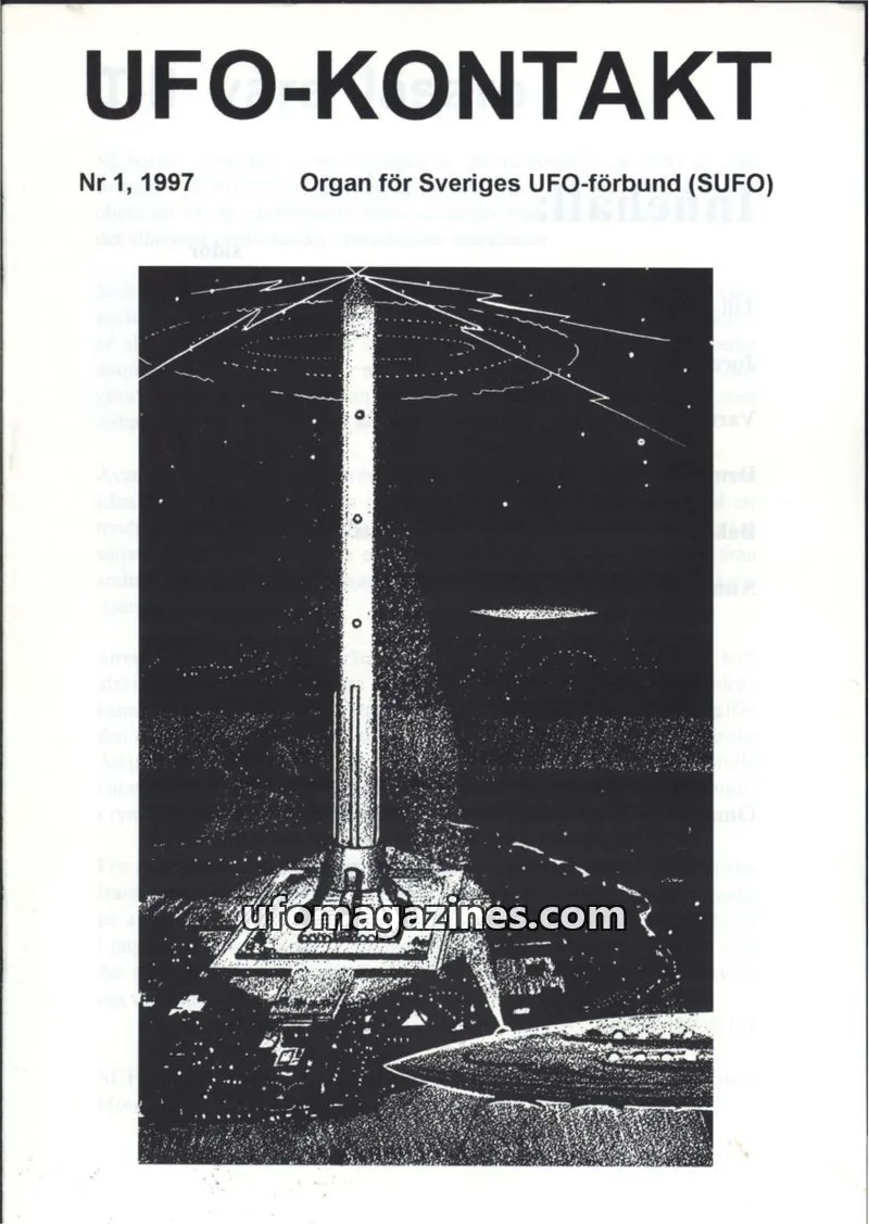 Cover of UFO Kontakt (Sune Hjorth) issue 1: UFO-KONTAKT