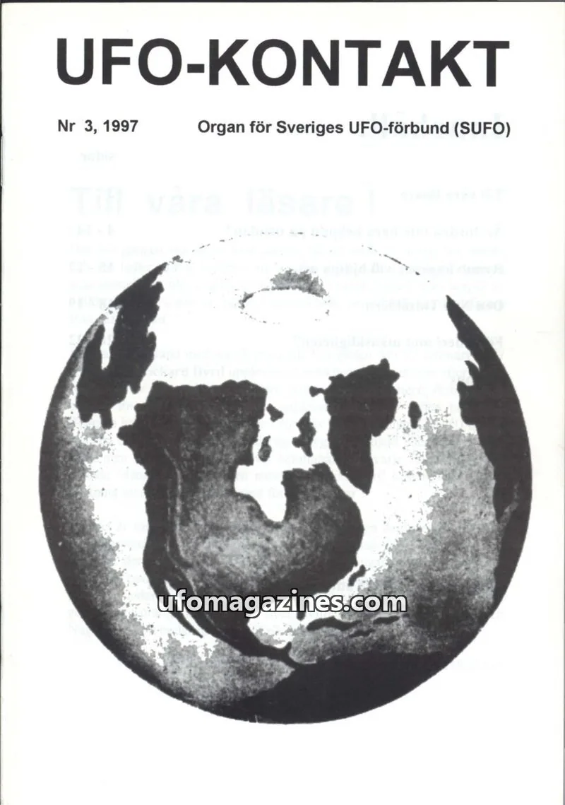 Cover of UFO Kontakt (Sune Hjorth) issue 3: UFO-KONTAKT