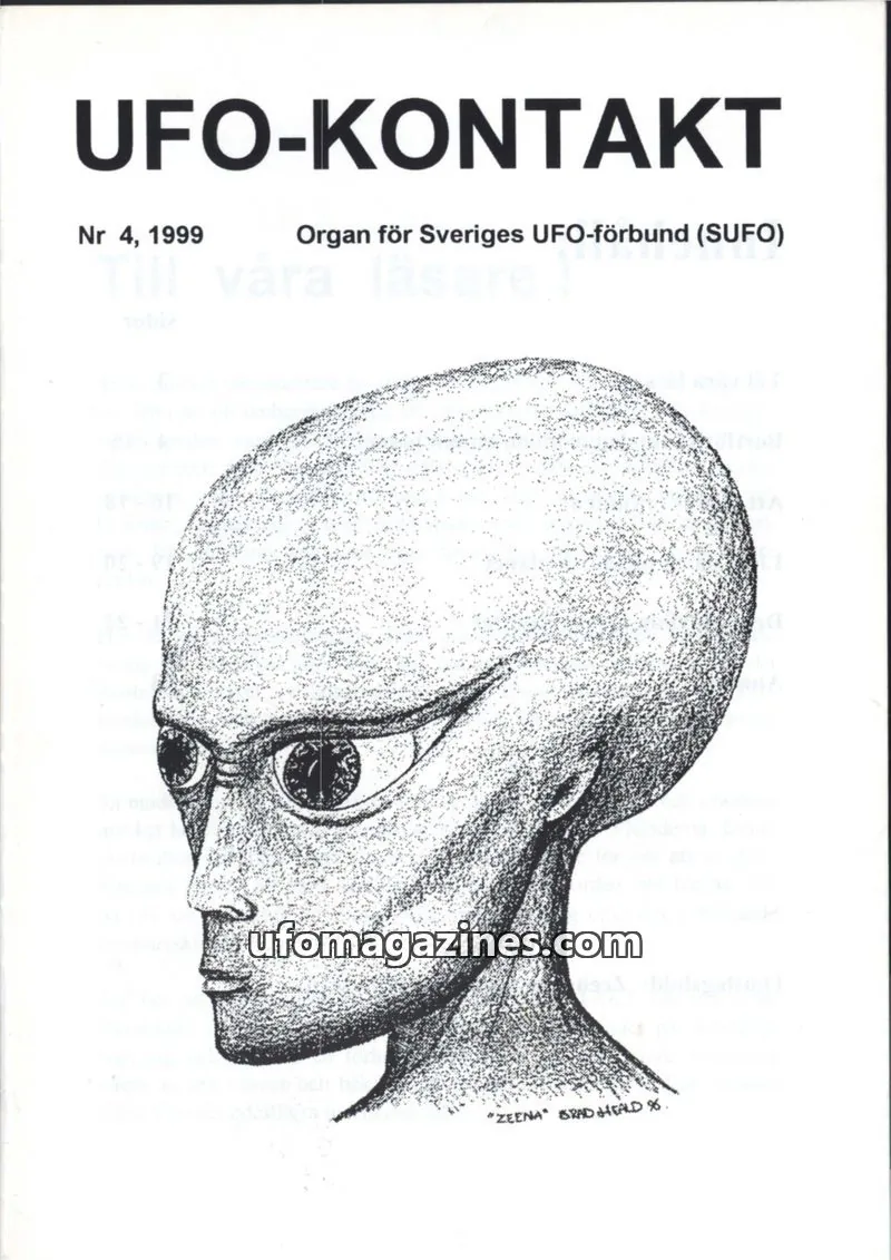 Cover of UFO Kontakt (Sune Hjorth) issue 4: UFO-KONTAKT