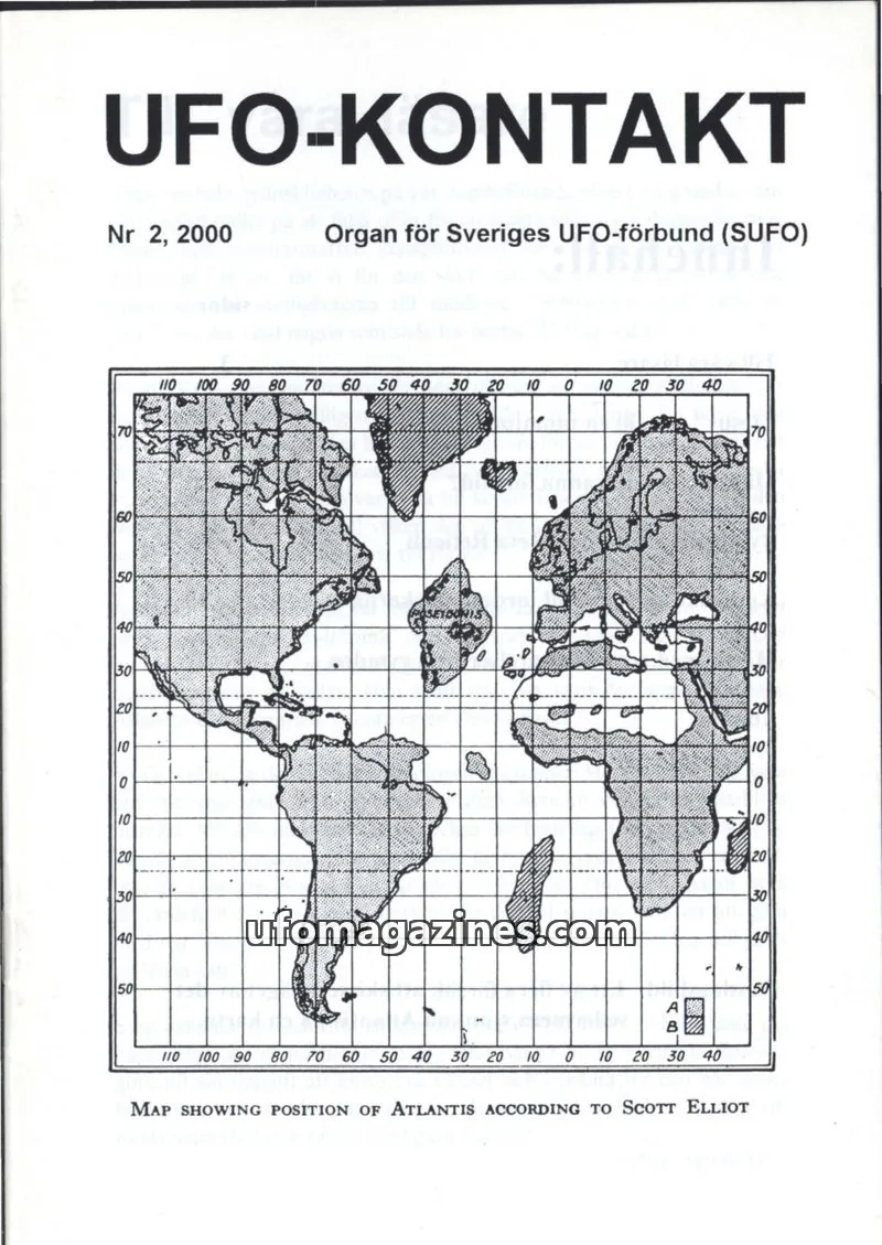 Cover of UFO Kontakt (Sune Hjorth) issue 2: UFO-KONTAKT