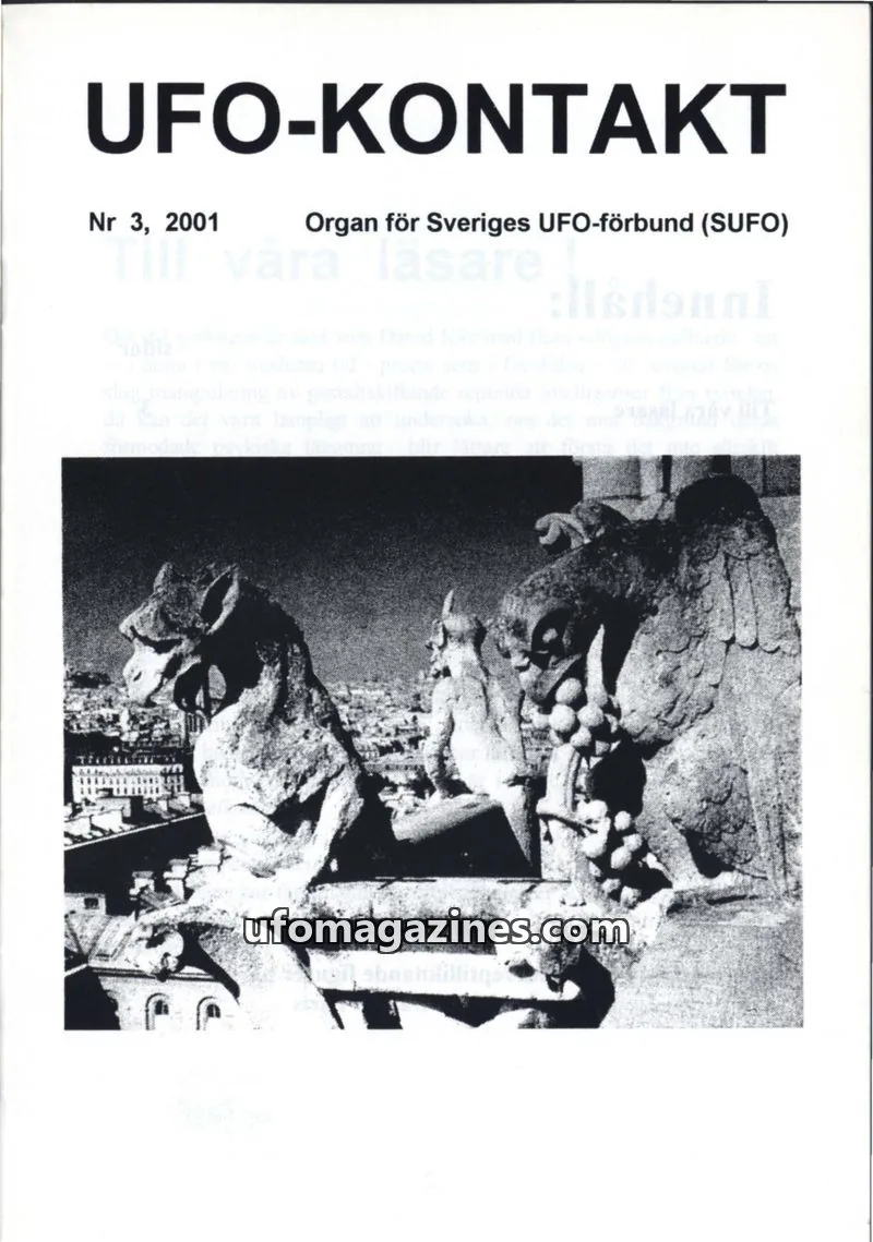 Cover of UFO Kontakt (Sune Hjorth) issue 3: UFO-KONTAKT