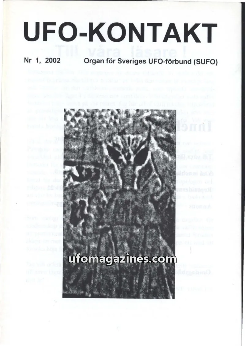 Cover of UFO Kontakt (Sune Hjorth) issue 1: UFO-KONTAKT
