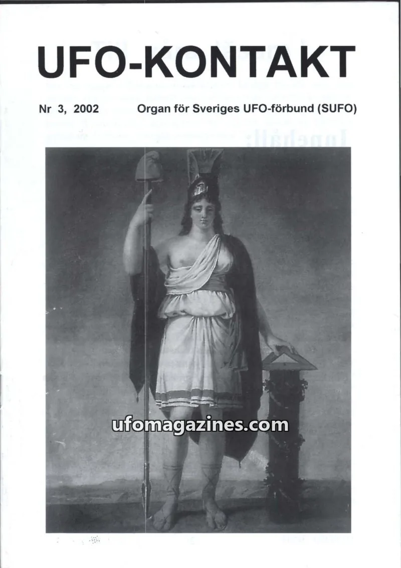 Cover of UFO Kontakt (Sune Hjorth) issue Nr 3, 2002: UFO-KONTAKT