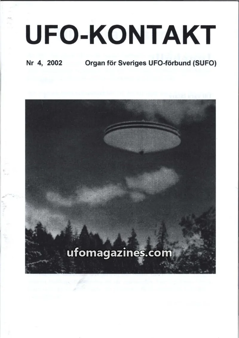 Cover of UFO Kontakt (Sune Hjorth) issue 4: UFO-KONTAKT