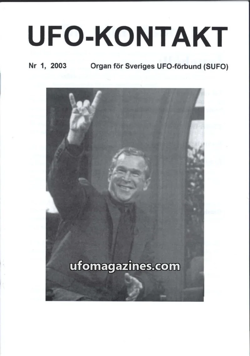 Cover of UFO Kontakt (Sune Hjorth) issue 1: UFO-KONTAKT