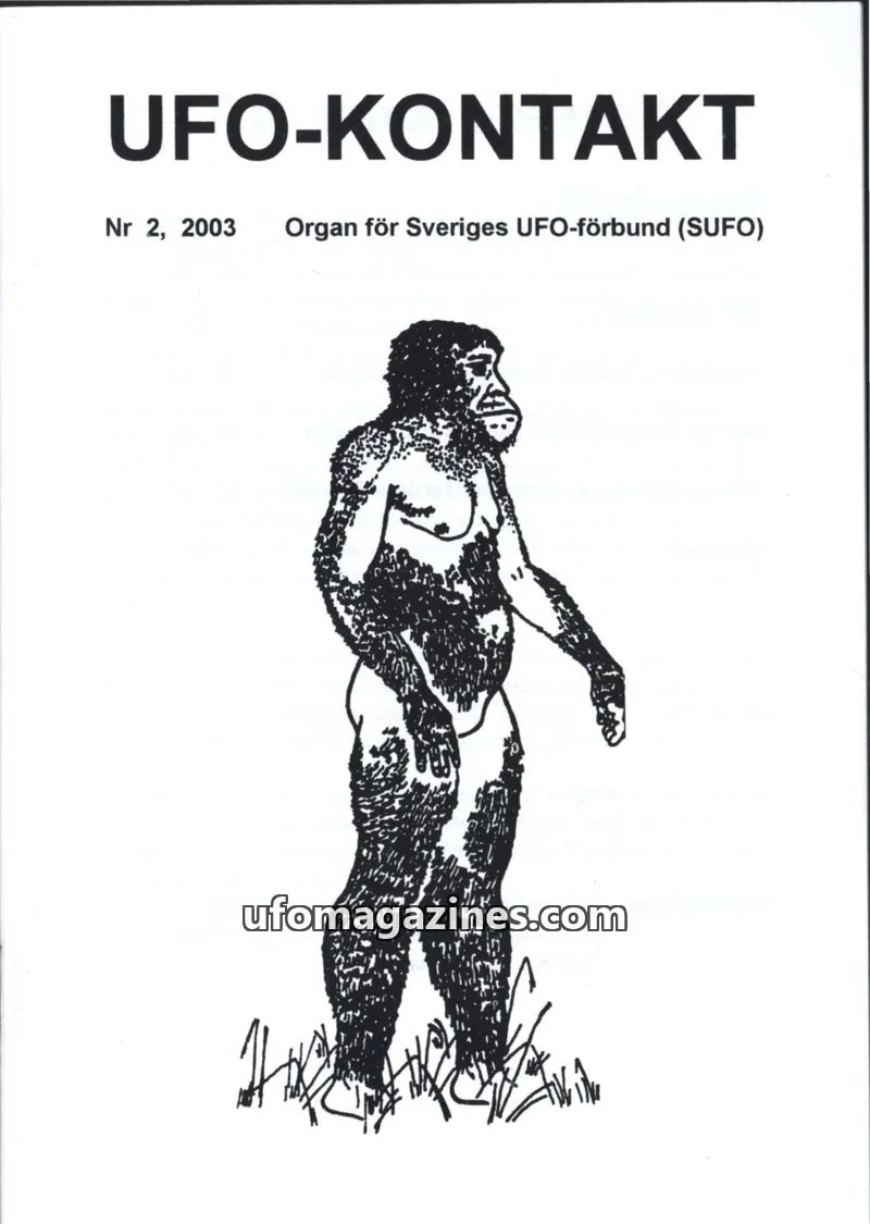 Cover of UFO Kontakt (Sune Hjorth) issue 2: UFO-KONTAKT