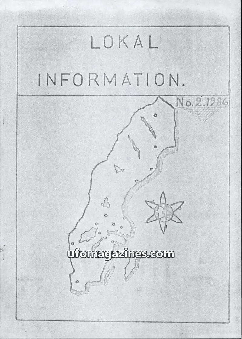 Cover of UFO Lokal Information (UFO-Sverige) issue No.2: LOKAL INFORMATION.
