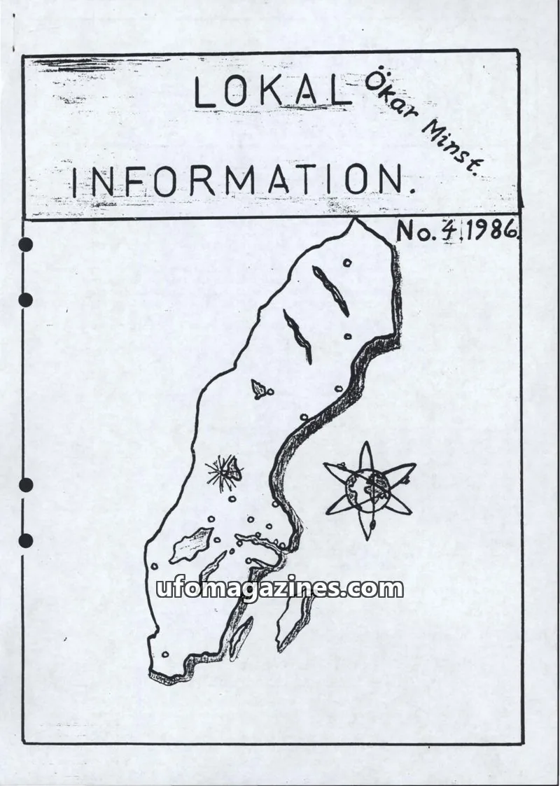 Cover of UFO Lokal Information (UFO-Sverige) issue 4: LOKAL INFORMATION