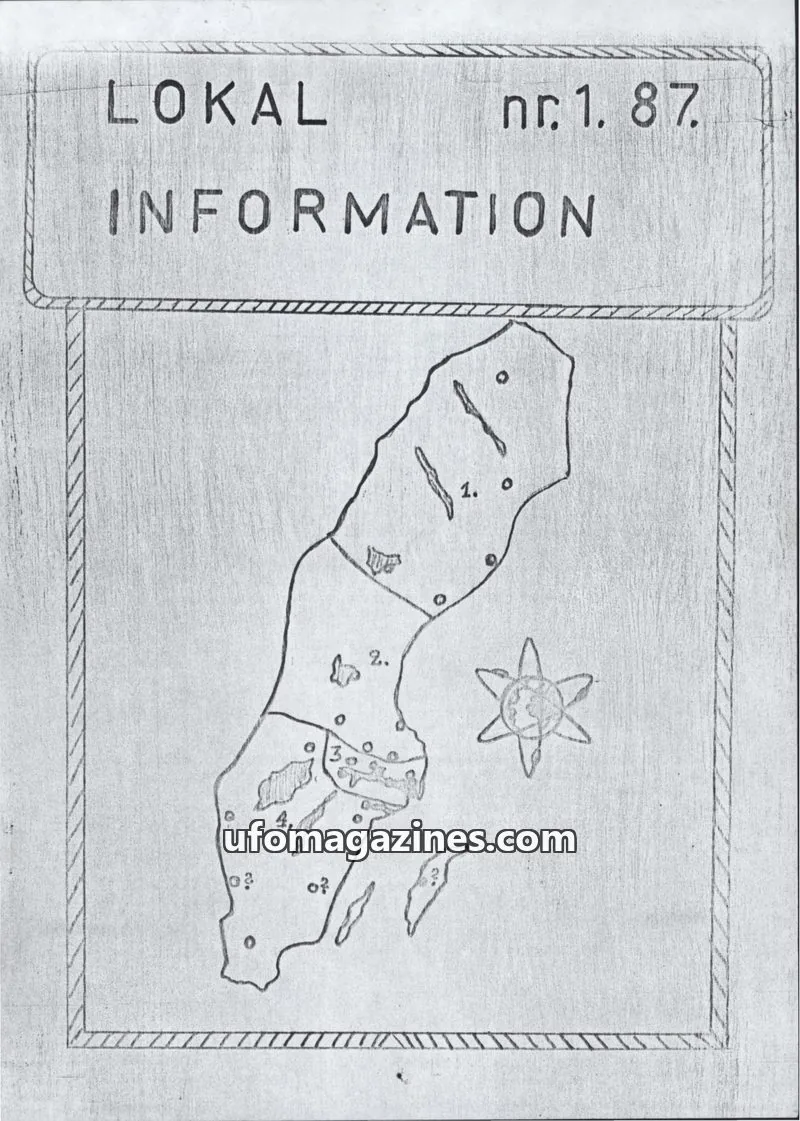 Cover of UFO Lokal Information (UFO-Sverige) issue 1: LOKAL INFORMATION