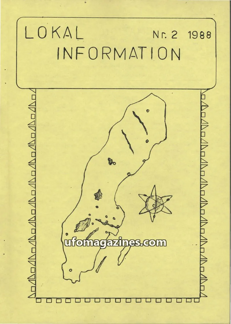 Cover of UFO Lokal Information (UFO-Sverige) issue Nr. 2: LOKAL INFORMATION