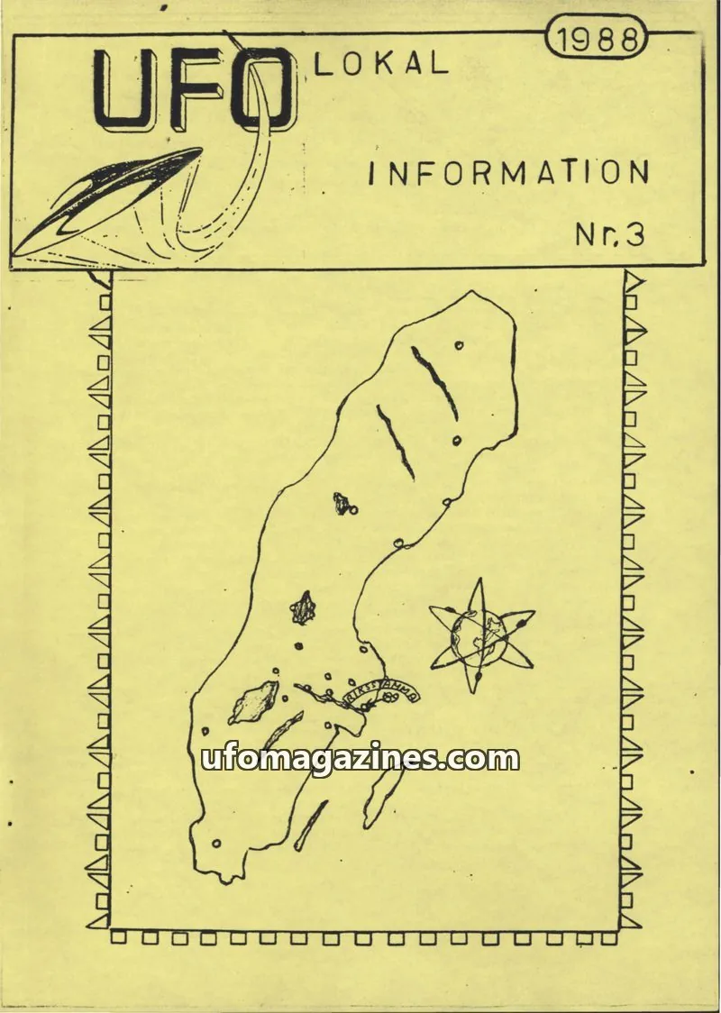 Cover of UFO Lokal Information (UFO-Sverige) issue Nr. 3: UFO LOKAL INFORMATION