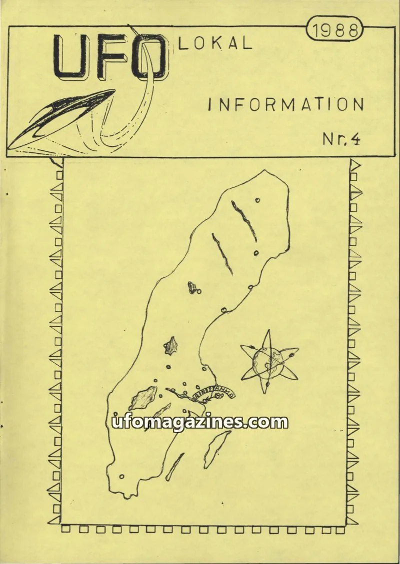 Cover of UFO Lokal Information (UFO-Sverige) issue Nr.4: UFO LOKAL INFORMATION