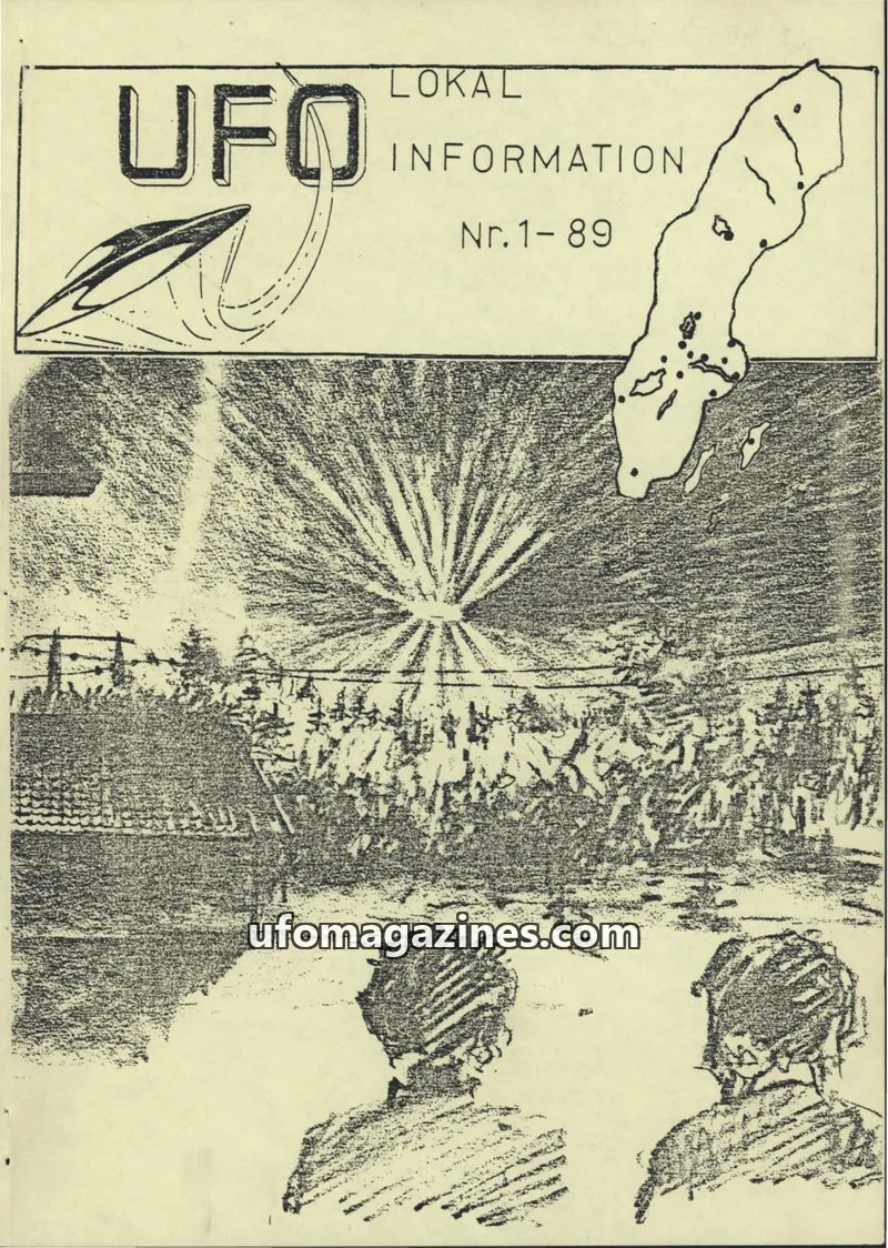 Cover of UFO Lokal Information (UFO-Sverige) issue Nr. 1-89: UFO LOKAL INFORMATION