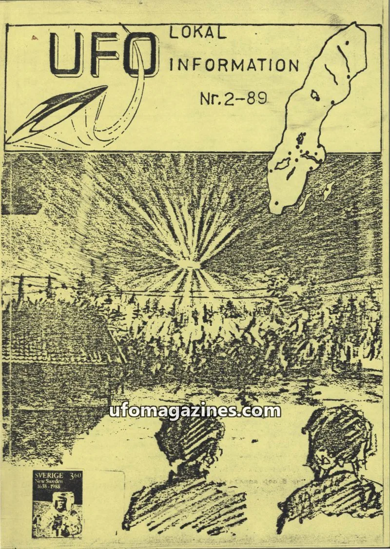 Cover of UFO Lokal Information (UFO-Sverige) issue Nr. 2-89: LOKAL UFO INFORMATION