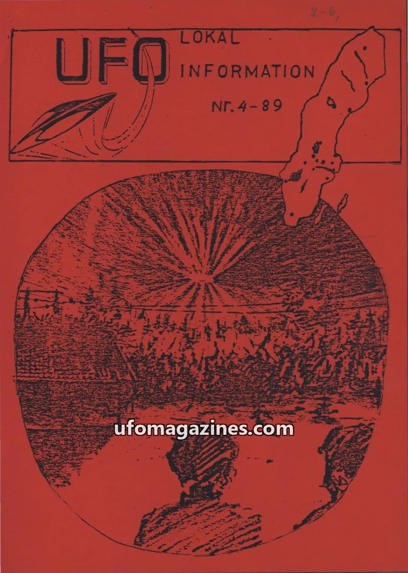 Cover of UFO Lokal Information (UFO-Sverige) issue Nr.4-89: UFO LOKAL INFORMATION