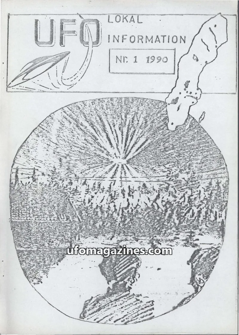 Cover of UFO Lokal Information (UFO-Sverige) issue 1: LOKAL INFORMATION