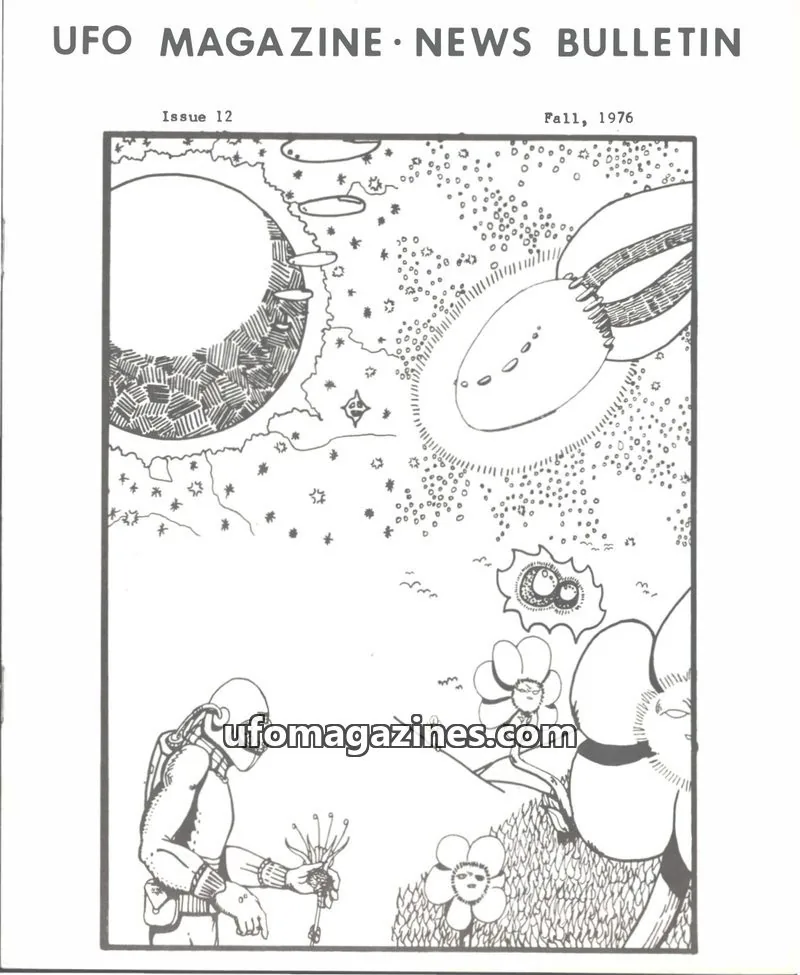Cover of UFO Magazine (Hilberg) issue 12: UFO MAGAZINE NEWS BULLETIN