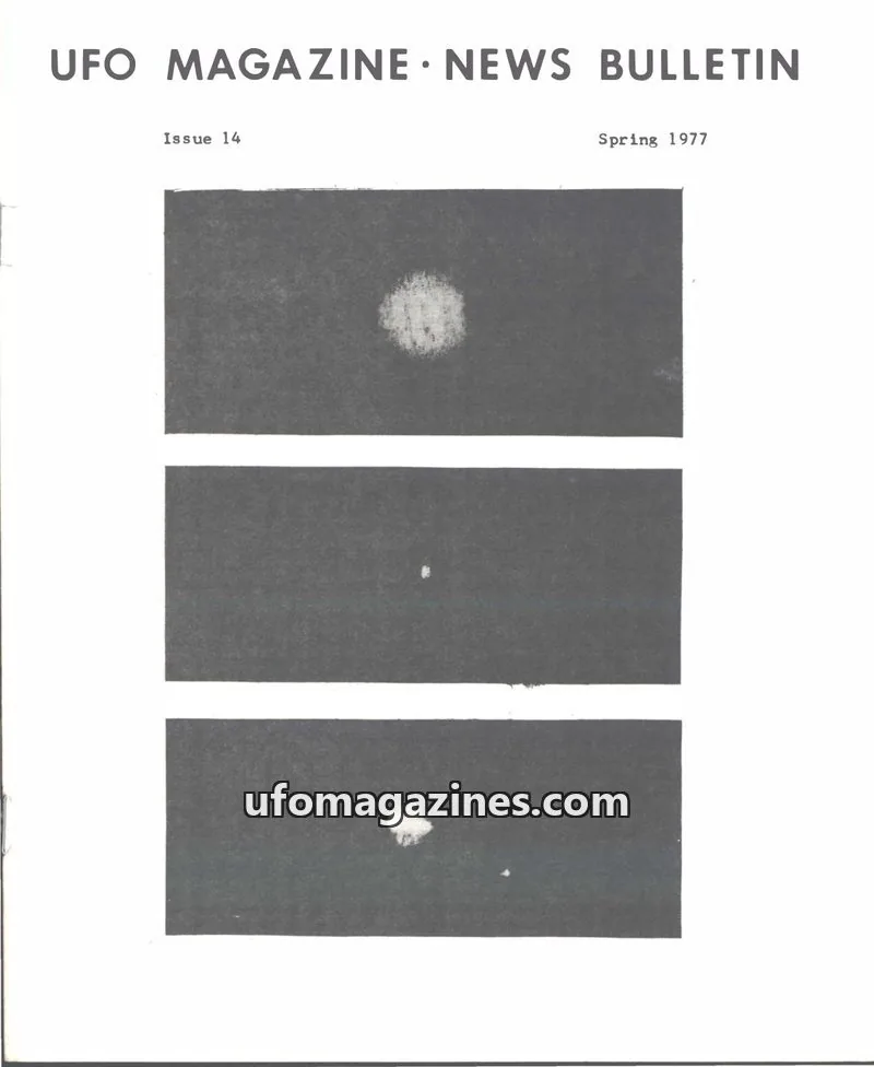 Cover of UFO Magazine (Hilberg) issue 14: UFO MAGAZINE NEWS BULLETIN