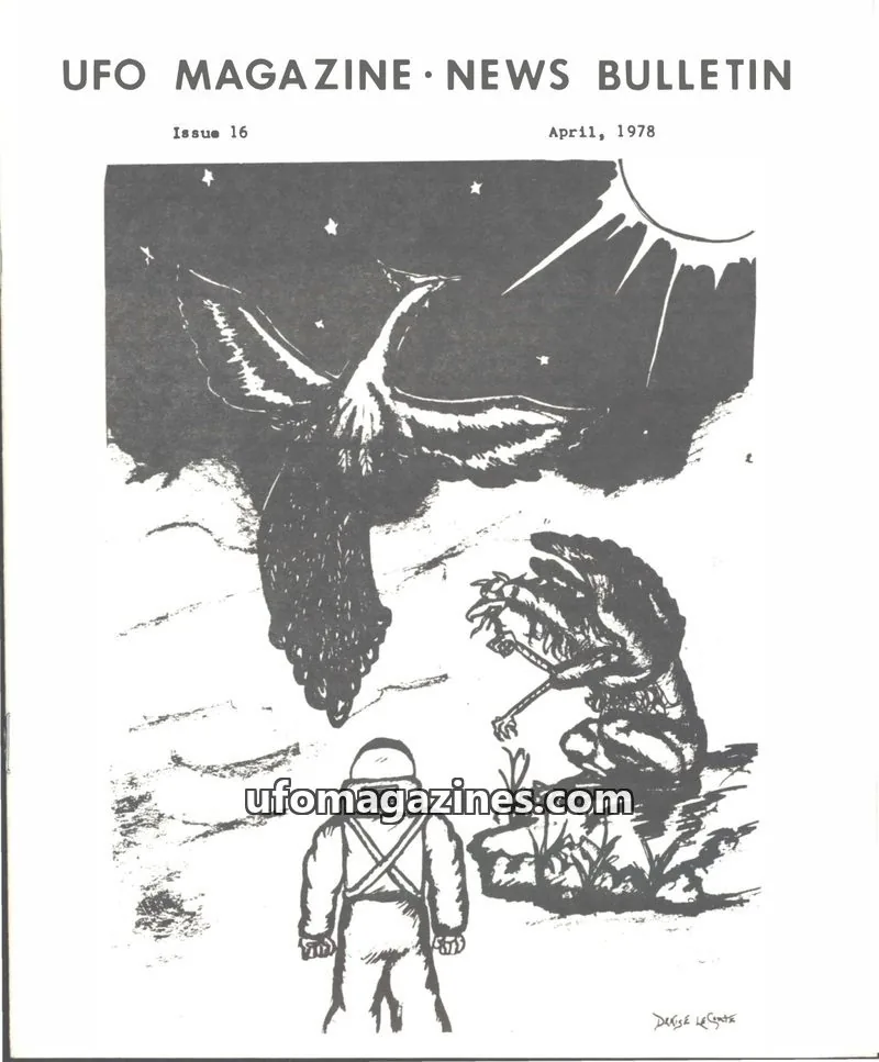 Cover of UFO Magazine (Hilberg) issue 16: UFO MAGAZINE NEWS BULLETIN