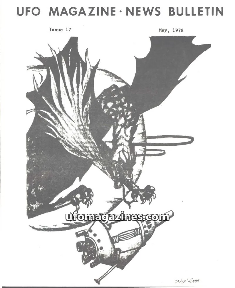 Cover of UFO Magazine (Hilberg) issue 17: UFO MAGAZINE NEWS BULLETIN