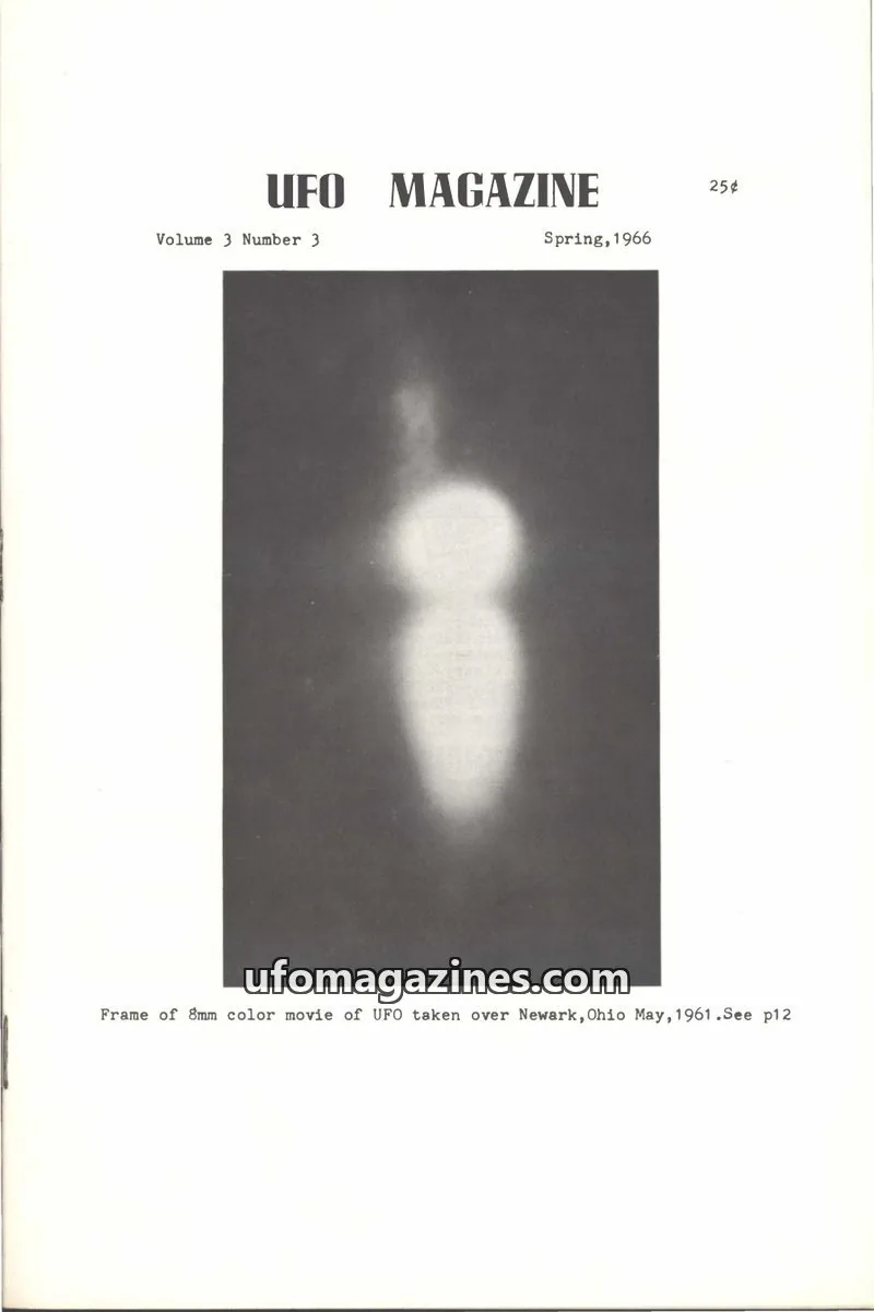 Cover of UFO MAGAZINE PUBLICATIONS issue 3: UFO MAGAZINE