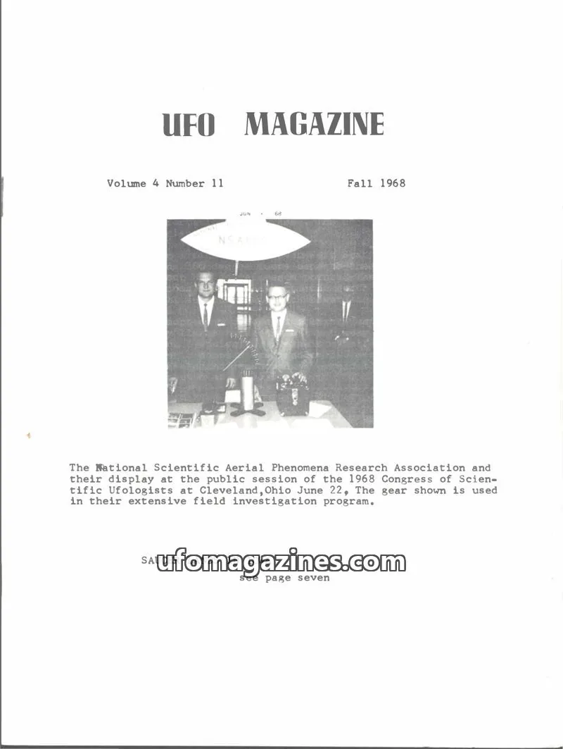 Cover of UFO Magazine Publications issue 11: UFO MAGAZINE