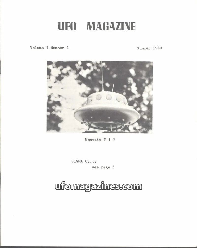 Cover of UFO Magazine Publications issue Number 2: UFO MAGAZINE