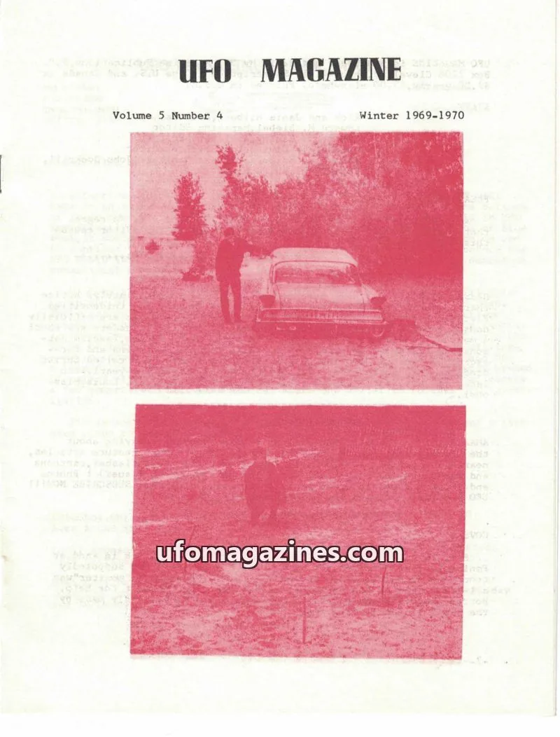 Cover of UFO Magazine Publications issue Number 4: UFO MAGAZINE