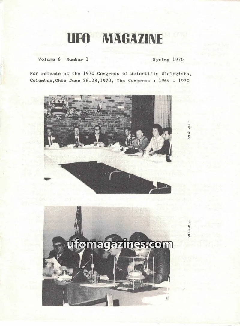 Cover of UFO Magazine Publications issue 1: UFO MAGAZINE