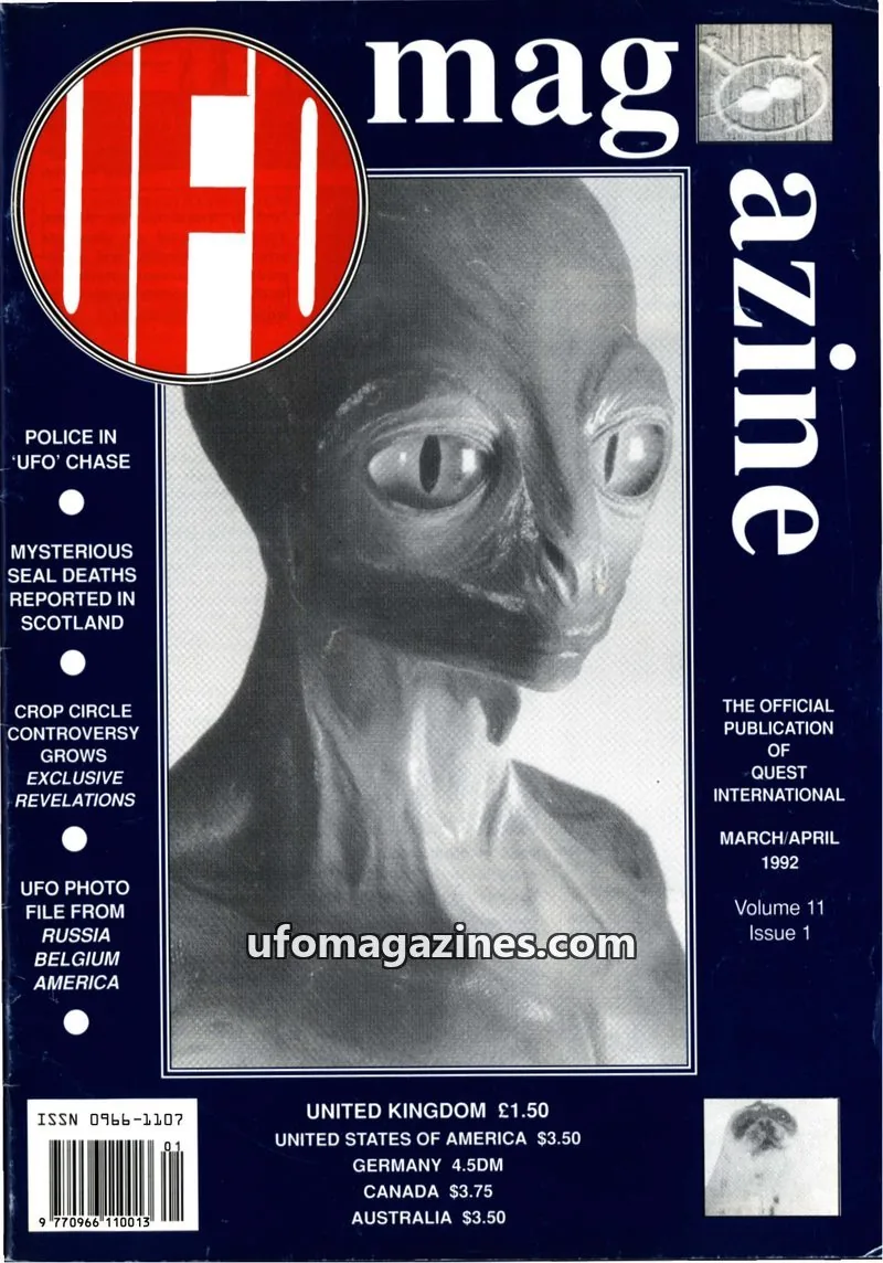 Cover of QUEST PUBLICATIONS INTERNATIONAL LTD issue 1: UFO magazine